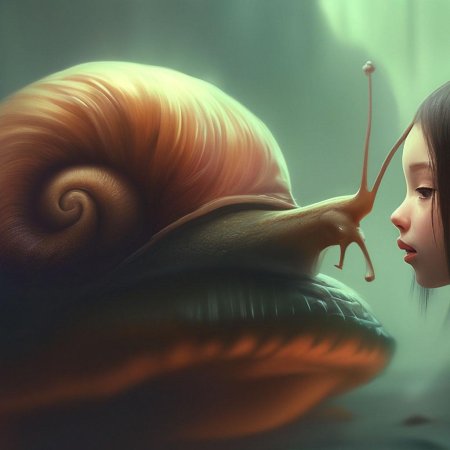 Мультяшная улитка