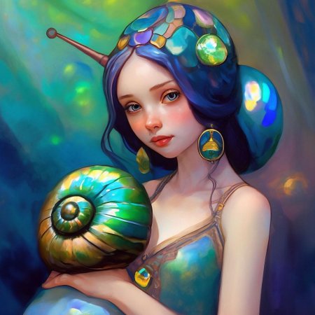 Красивая улитка