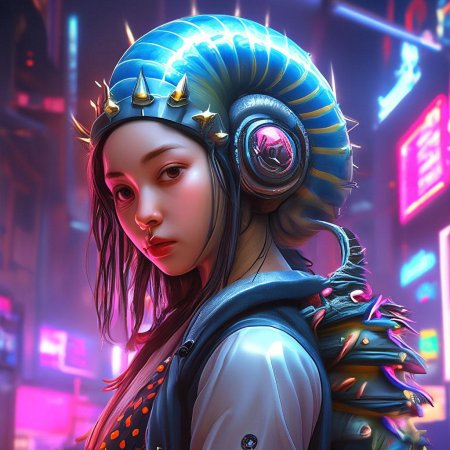 Киберпанк девушка
