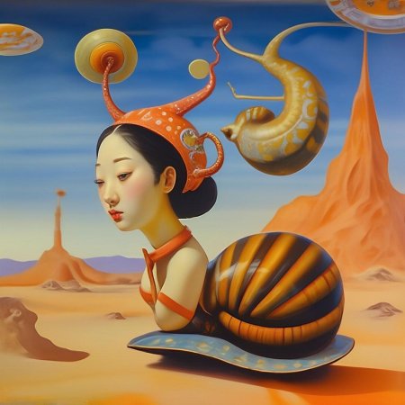 Девушка улитка