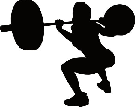Пауэрлифтинг штангист вектор