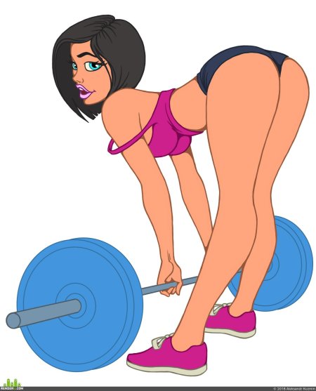 Спортсменки мультяшные