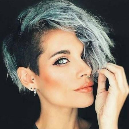 Короткая женская стрижка с выбритыми висками