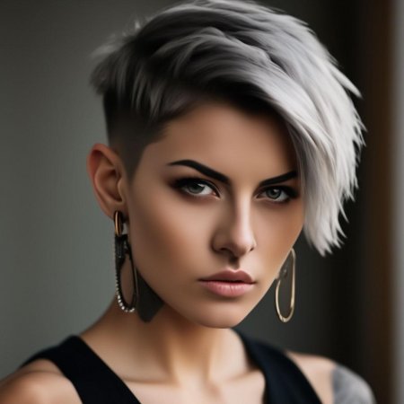 Короткая стрижка девушка