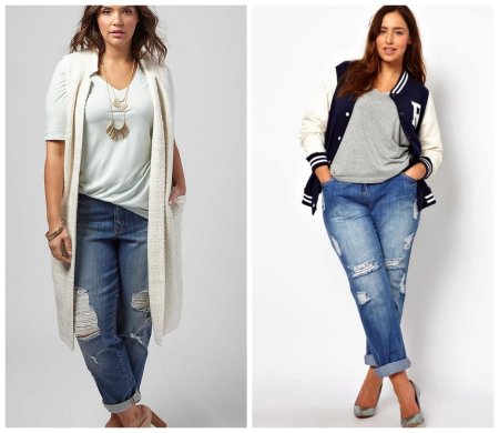 Джинсы для полных девушек