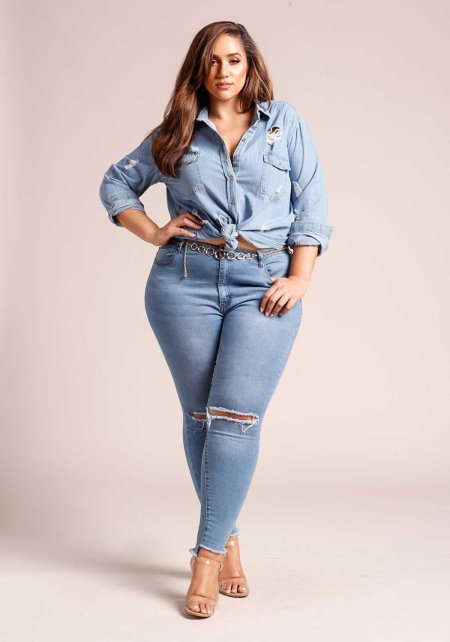 Джинсы палаццо плюс сайз