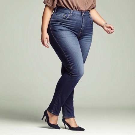 Джинсы на полных женщин