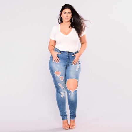 Джинсы больших размеров для женщин