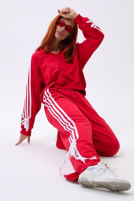 Костюм адидас красный
