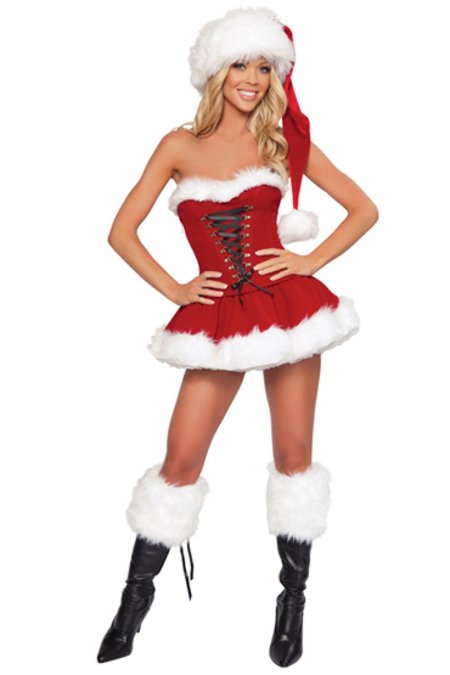 Эротический костюм Снегурочки