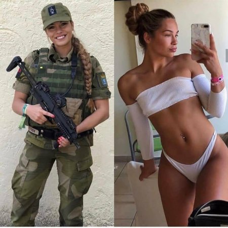 Голые американские военные женщины