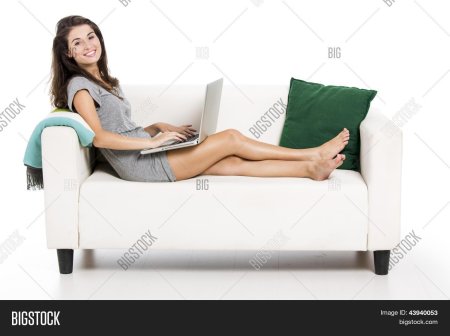 Old women sitting Sofa