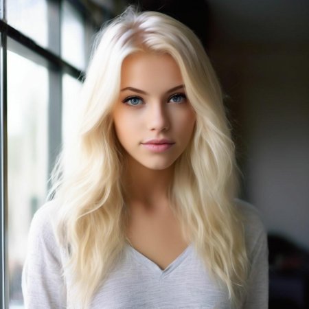 Красивая молодая блондинка