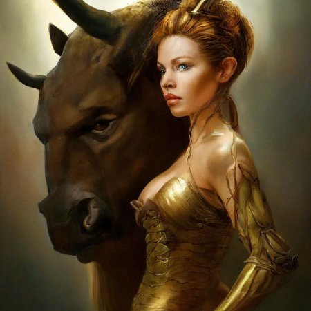 Девушка и бык