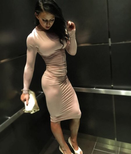 Девушки в обтягивающих платьях