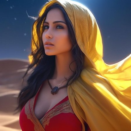 Арабская внешность девушки