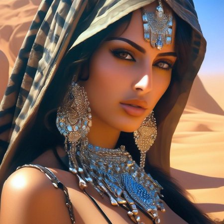Девушка с арабской внешностью