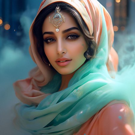 Арабская девушка арт