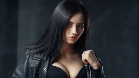 Девушка с декольте