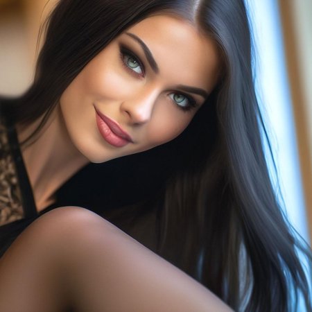 Красивая брюнетка