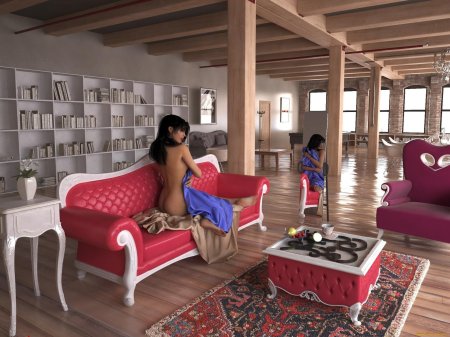 Девушка в интерьере