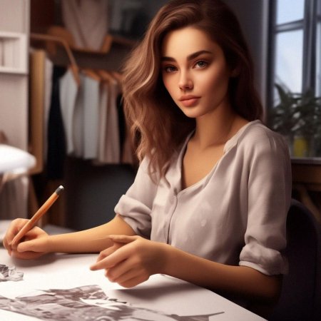 Девушка художник