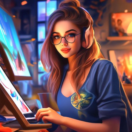 Арт девушек