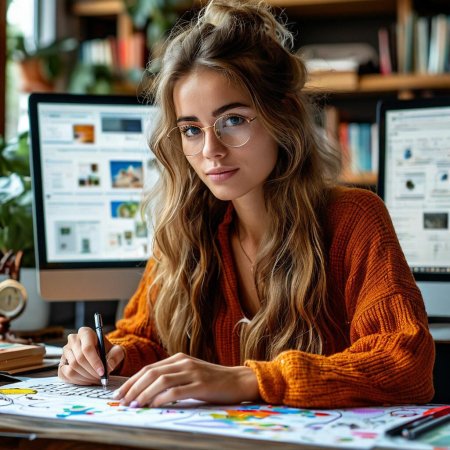 Дизайнер девушка