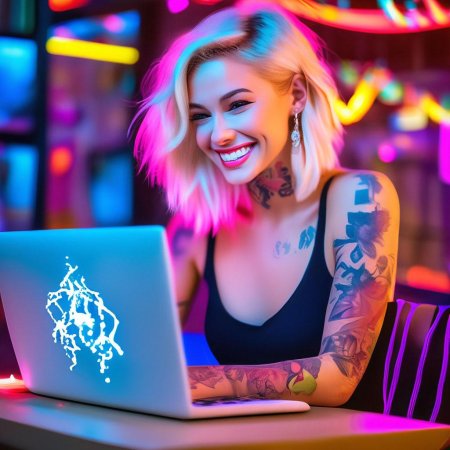 Девушка с татуировками