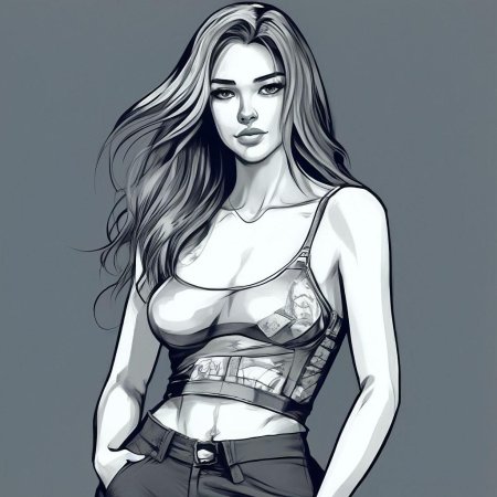 Девушка иллюстрация