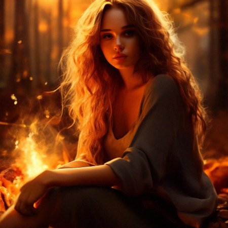 Девушка с огнем