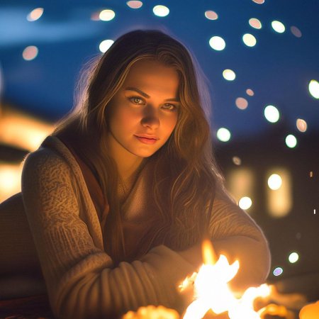 Огонь ночью