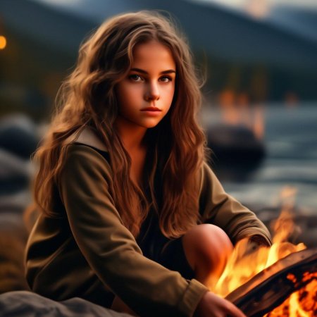 Природа девушка