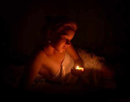 Фотосессия со свечами