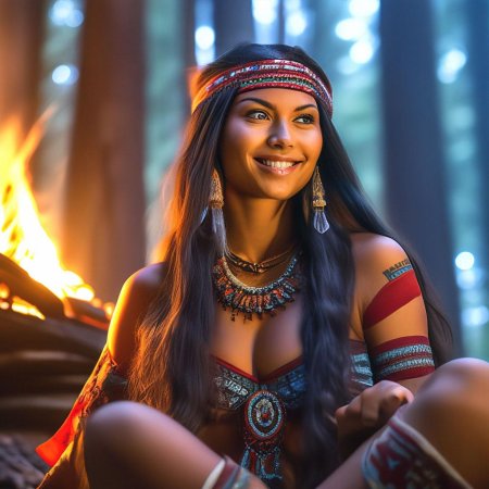 Индейская девушка