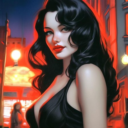 Красивая девушка рисунок