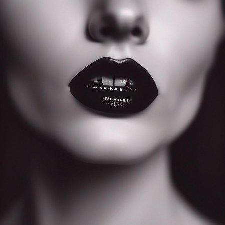 Черные губы