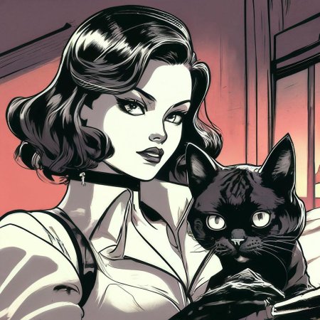 Девушка комикс