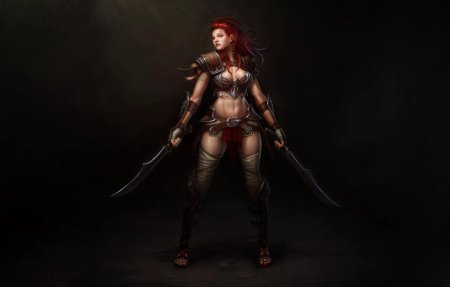 Персонаж на темном фоне