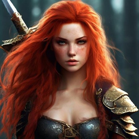 Рыжая девушка