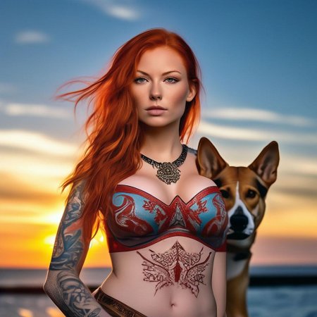 Девушка тату