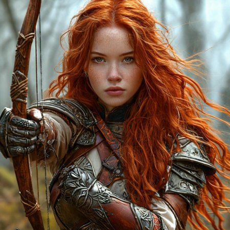 Рыжеволосая девушка