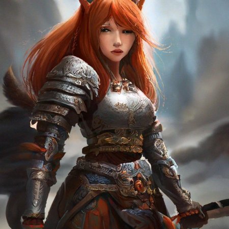 Девушка лиса