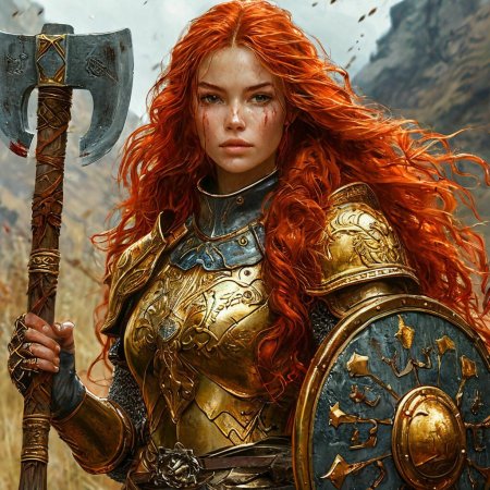 Девушка в рыцарских доспехах