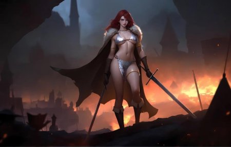 Девушка фэнтези арт