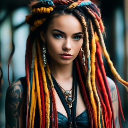 Цветные дреды