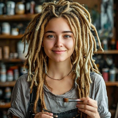 Прически на дреды