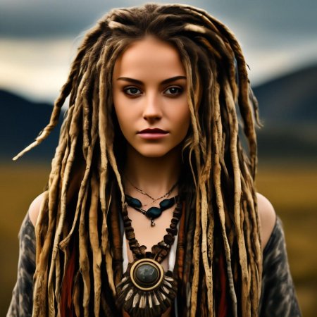 Прическа с дредами