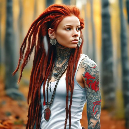 Рыжие дреды