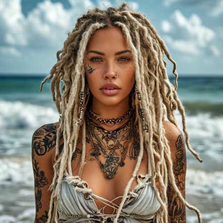 Белые дреды